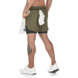 Men's 2-in-1 Camo Running Shorts